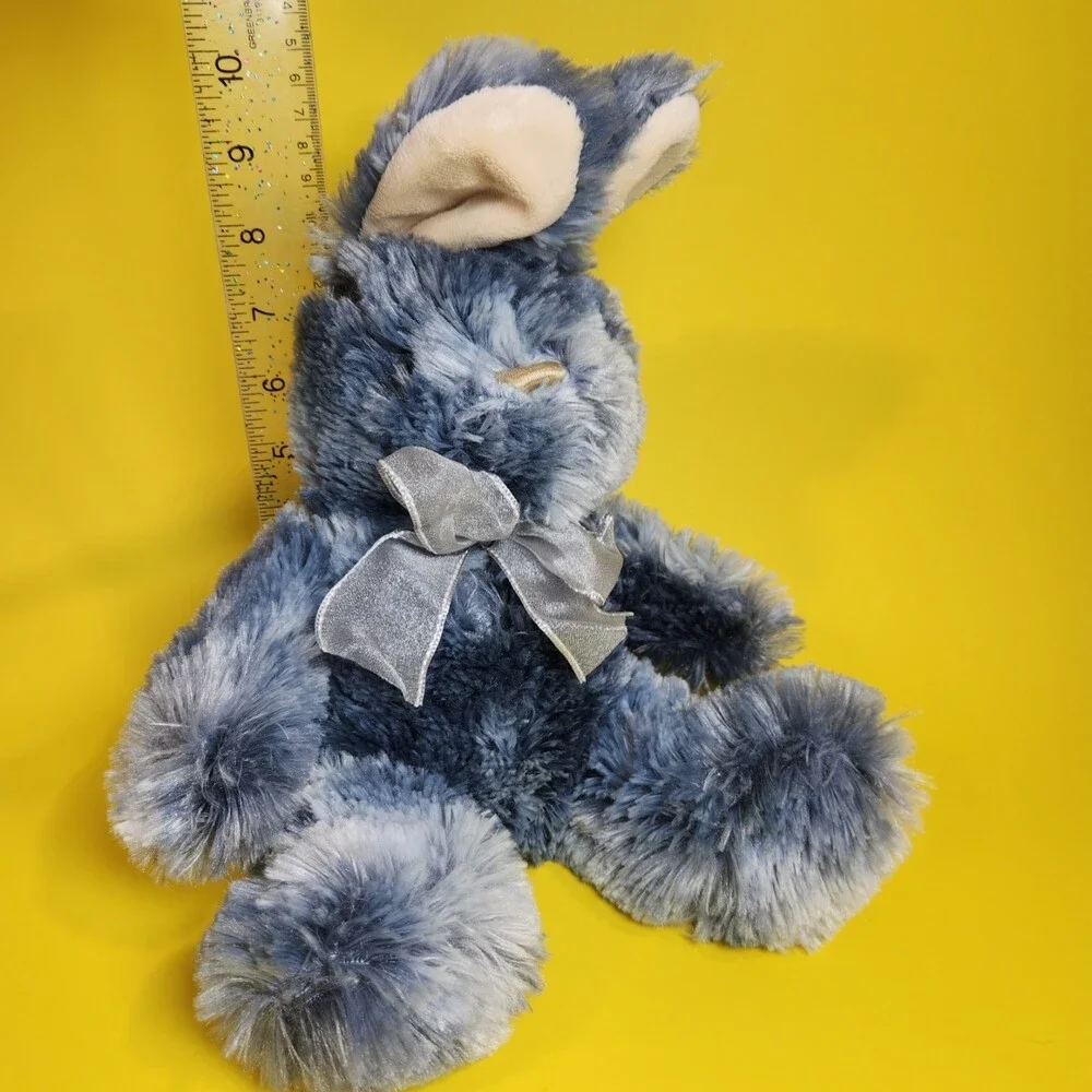Dan Dee Collector’s Choice Rabbit Plush Blue Marble Bunny  2019 Shaggy Fluffy To
